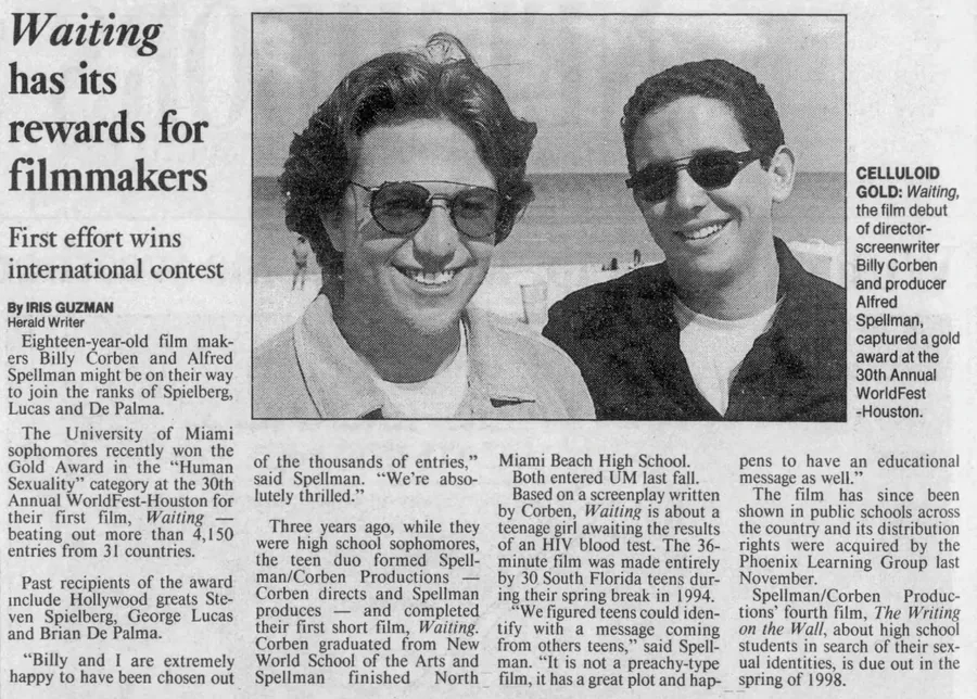 Miami Herald, Jun 19, 1997 — Waiting has its rewards for filmmakers
