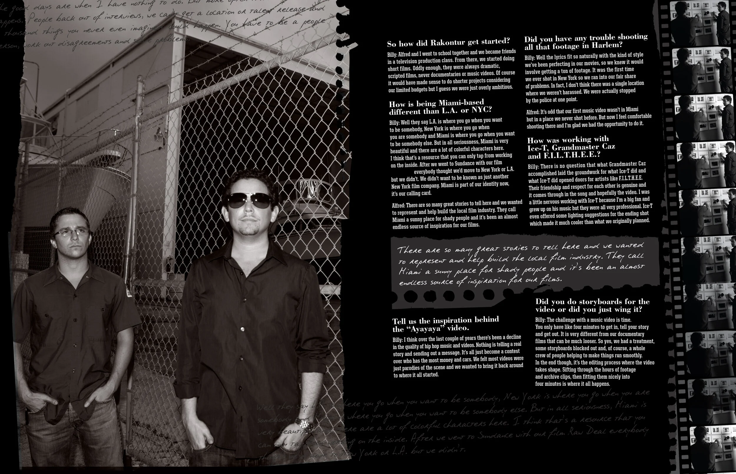 F.I.L.T.H.E.E.
FT. ICE-T & GRANDMASTER CAZ
"AY, AY, AYA" print campaign 2