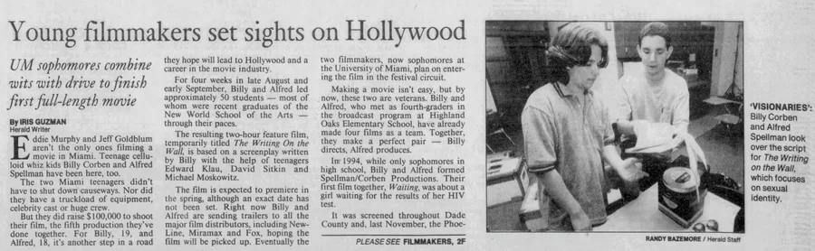 Miami Herald, Jan 2, 1998 — Young filmmakers set sights on Hollywood