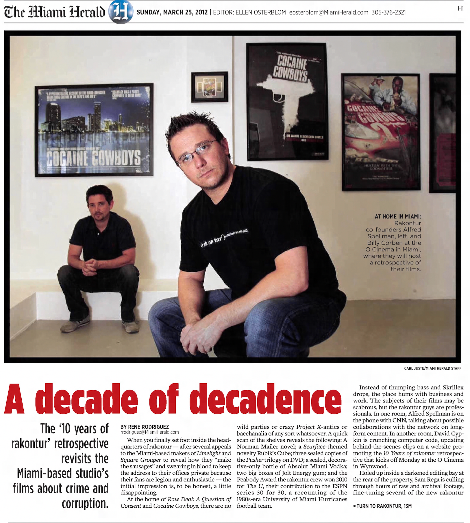Miami Herald — A decade of decadence: 10 years of Rakontur retrospective