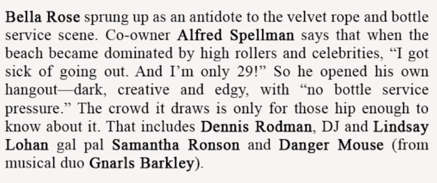 Bella Rose press clipping 13